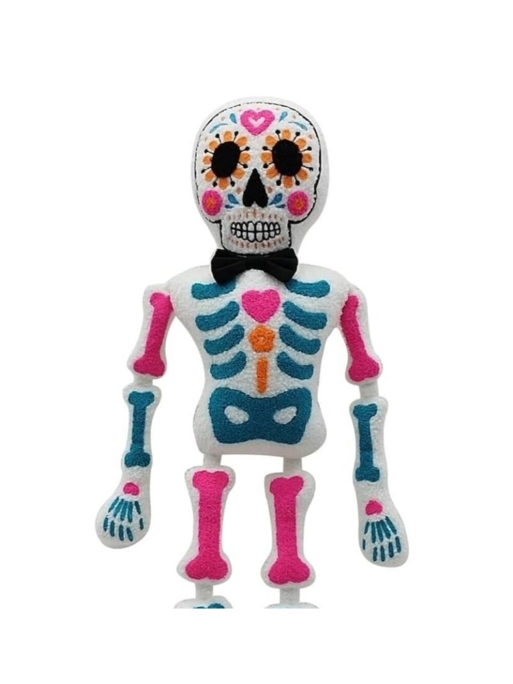 NWT Calaca Skeleton Pillow DOTD Sugar Skull Halloween Decoration Dia de Muertos
